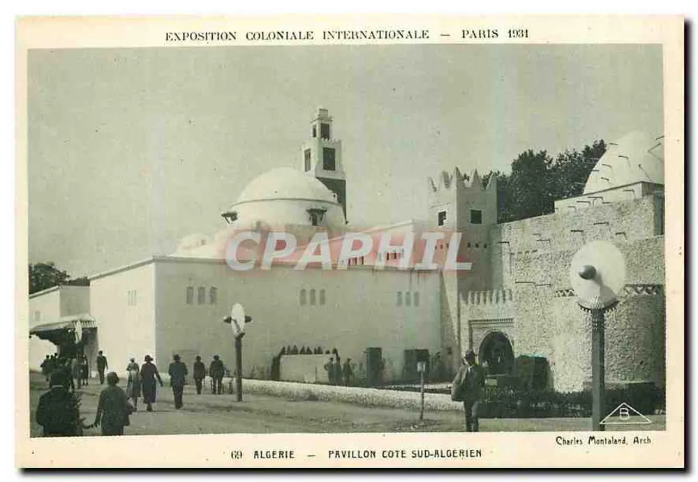 Algerien — Pavillon Küste Algeriens — Internationale Kolonialausstellung — Paris 1931 - Vorderseite