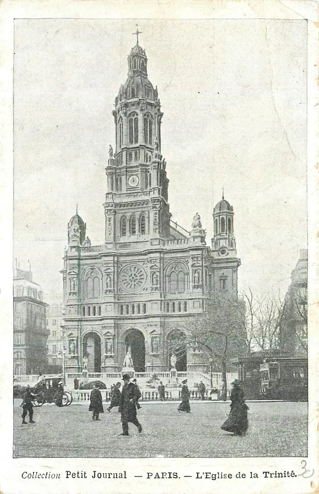 Paris — A Igreja da Trindade — Coleção Petit Journal - Frente