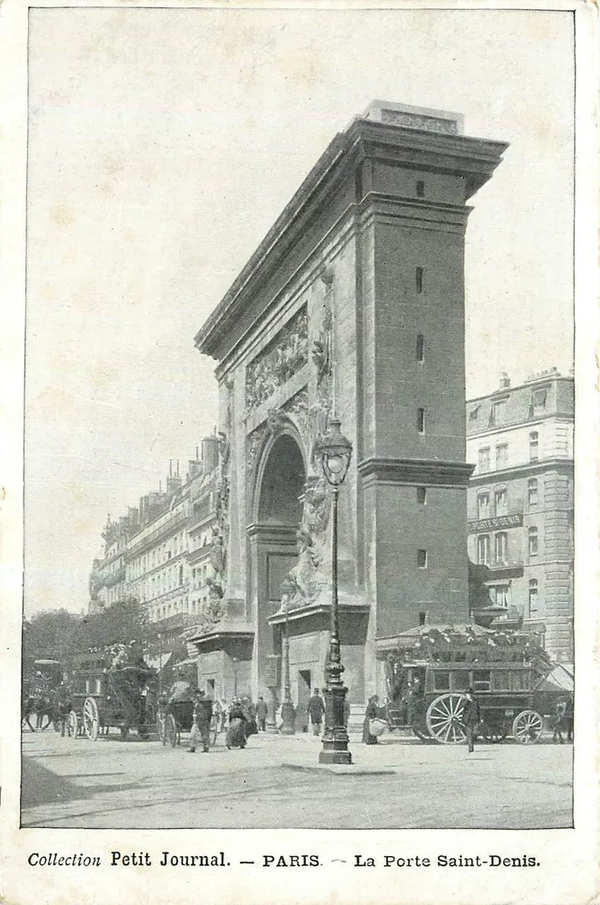 Paris — A Porta Saint-Denis — Collection Petit Journal - Frente
