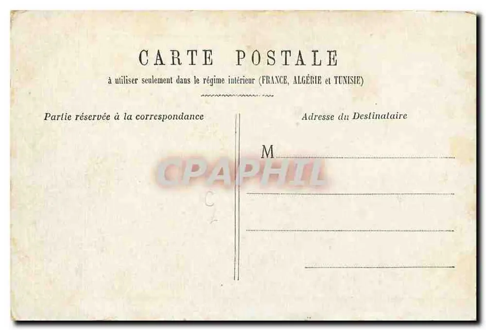 Paris — Denkmal von Gambetta, Place du Carrousel — Verlag nicht sichtbar, Seriennummer 11 - Rückseite