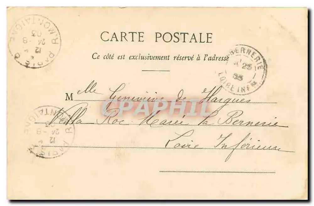 Paris - Igreja N.-D. de Lorette — editor Montaigne, n° 148 - Verso