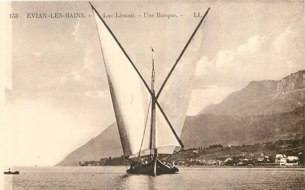 Evian-les-Bains - Lac Léman - Une Barque - LL - Recto