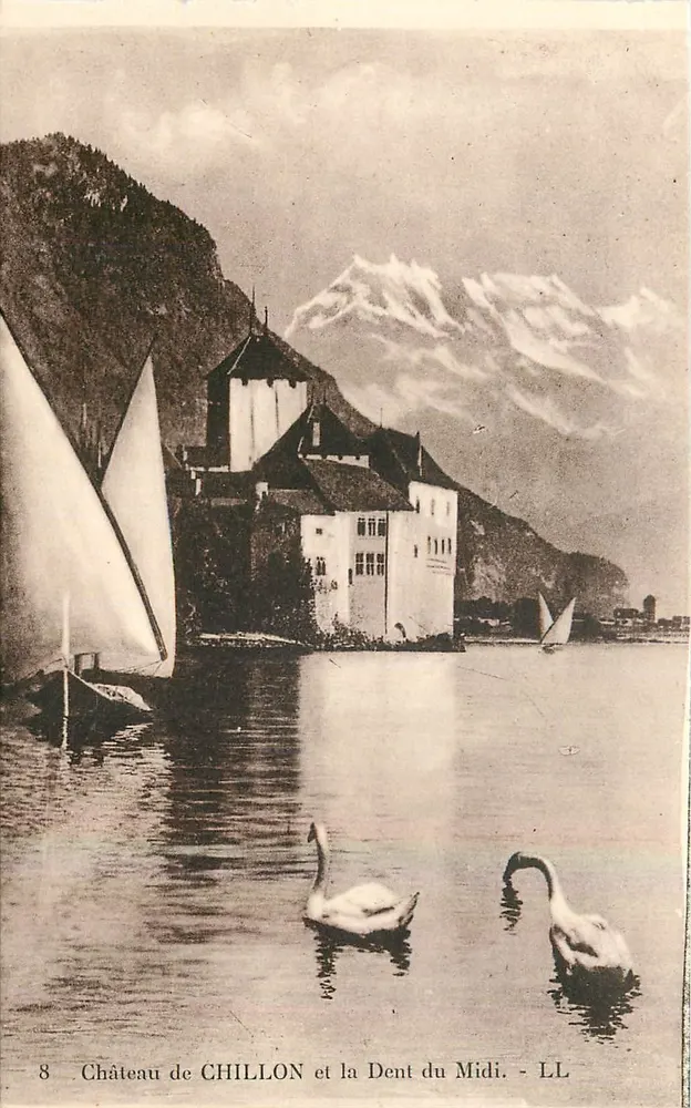 Château de CHILLON and the Dent du Midi - LL - Front