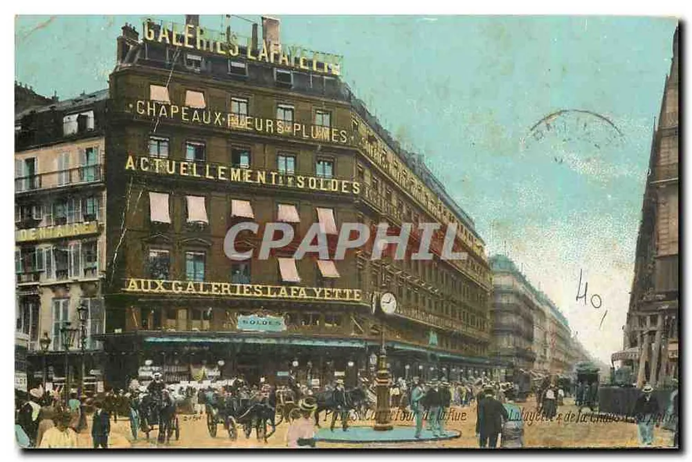 Galeries Lafayette — Paris — editor anônimo, número de série ilegível - Frente