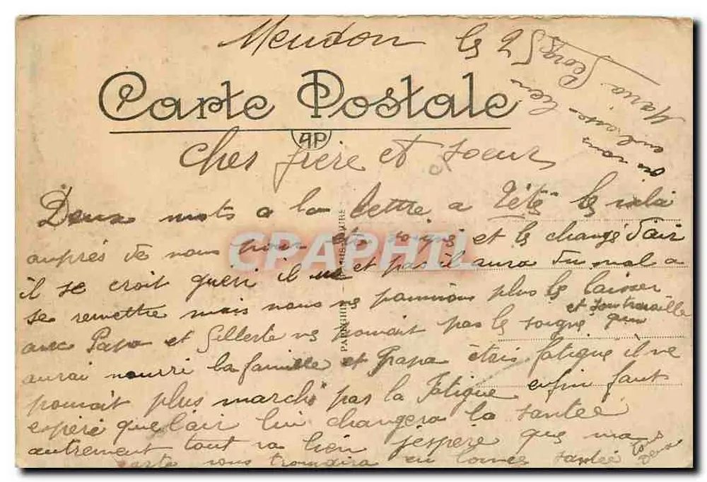 PARIS — Panorama tirado perto da Notre-Dame e da Cidade — A. P. n° 222 - Verso