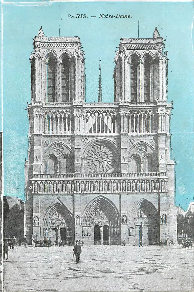 Paris — Notre-Dame — Editor anônimo, número de série não visível - Frente