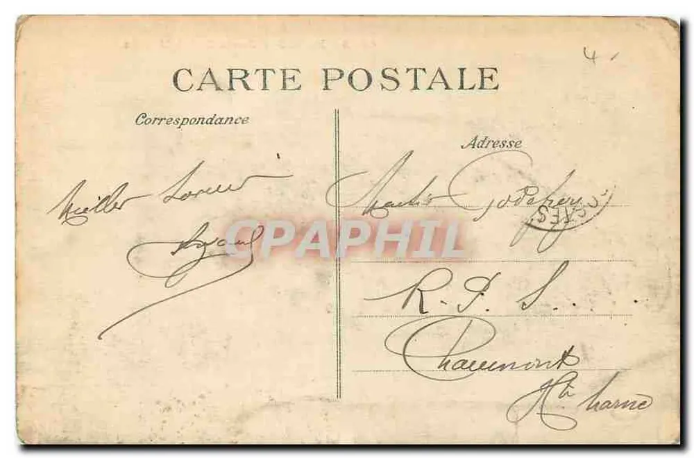 Paris — Porta Saint-Martin — n° 4093 - Verso