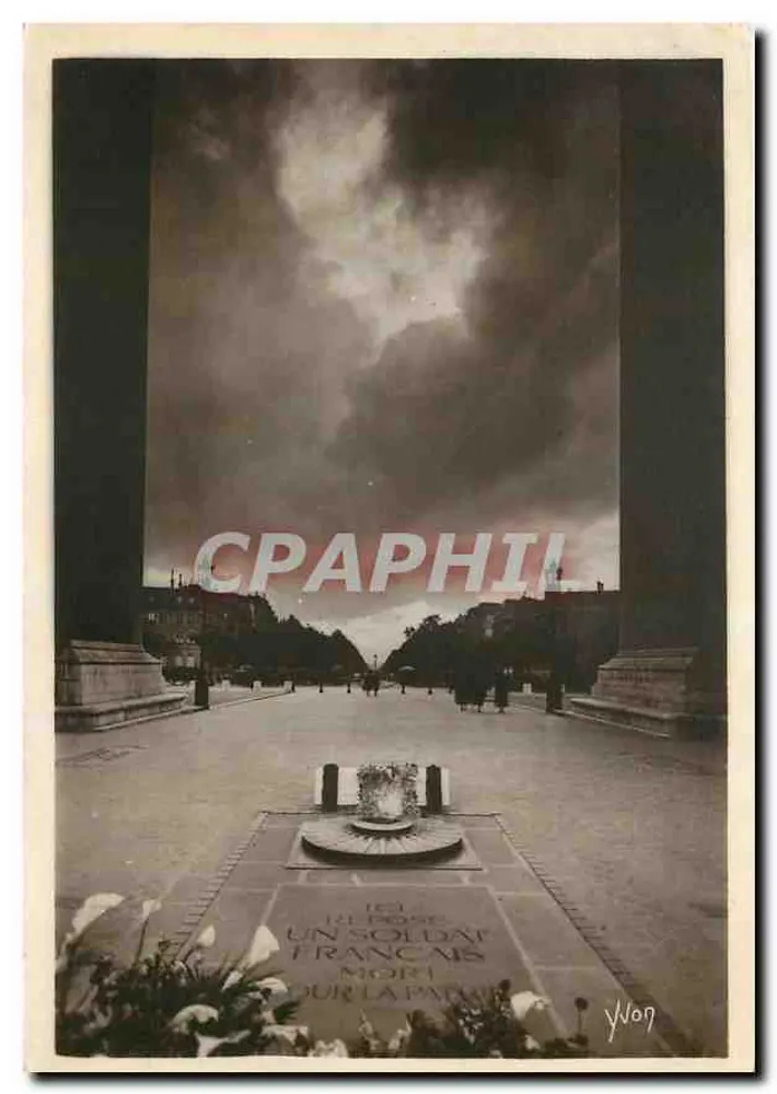 무명 병사의 무덤 — Champ de Mars — Yvon 출판 - 앞면