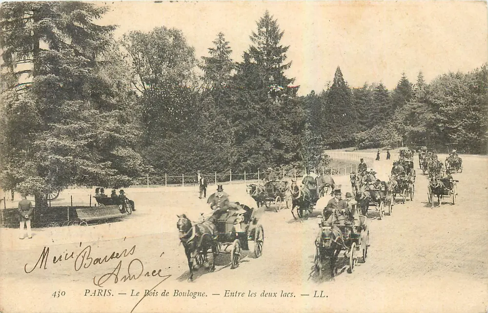 Paris — Der Bois de Boulogne — Zwischen den beiden Seen — LL. — Nr. 430 - Vorderseite