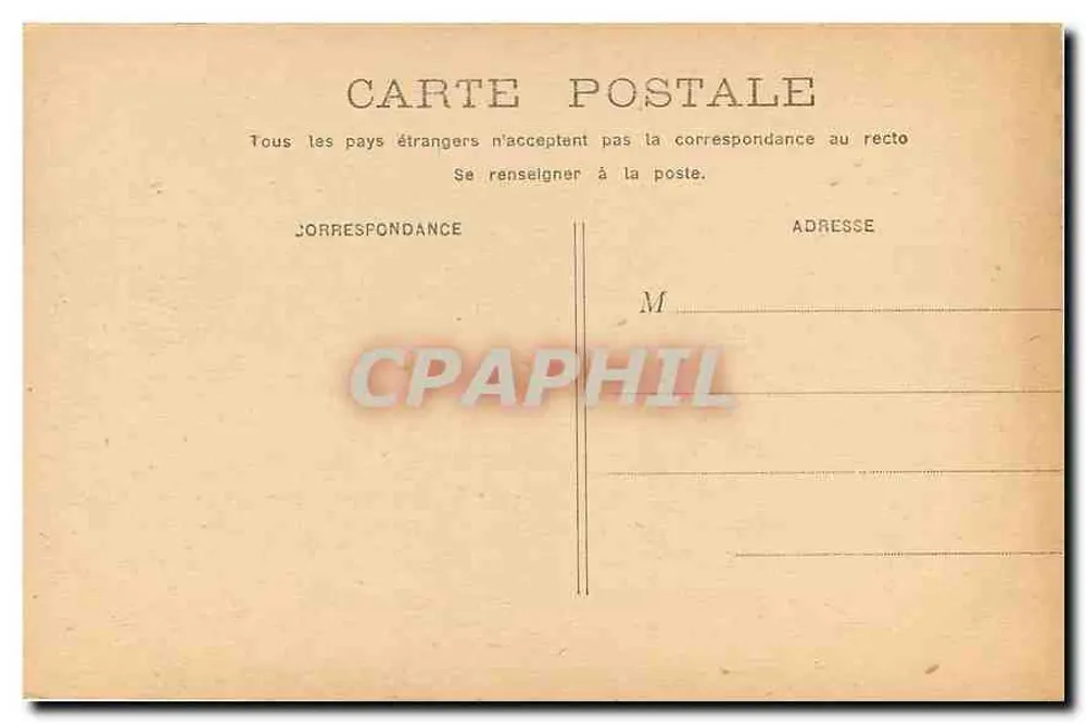 PARIS - Palais du Trocadéro — architectonische uitzicht — uitgever onbekend - Achterkant