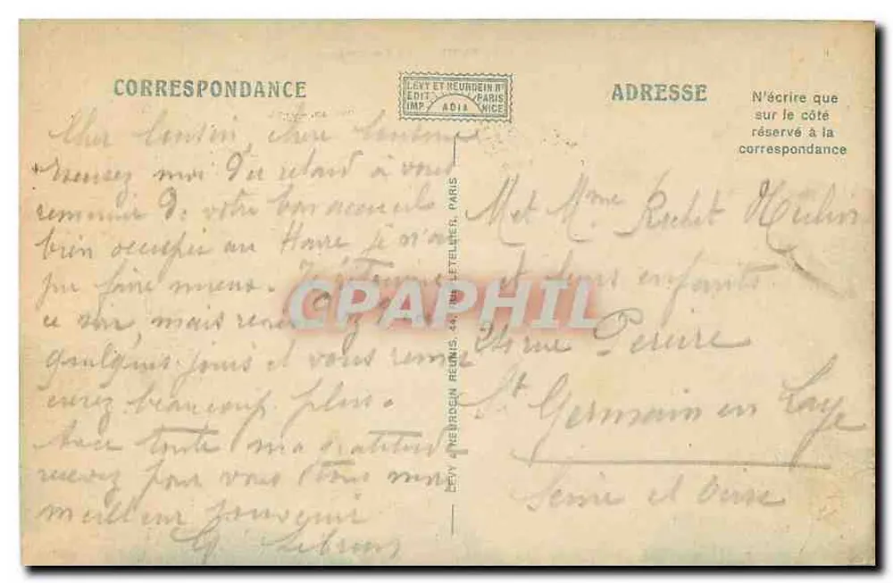 Paryż — Konciergeria — LL. n°871 - Rewers