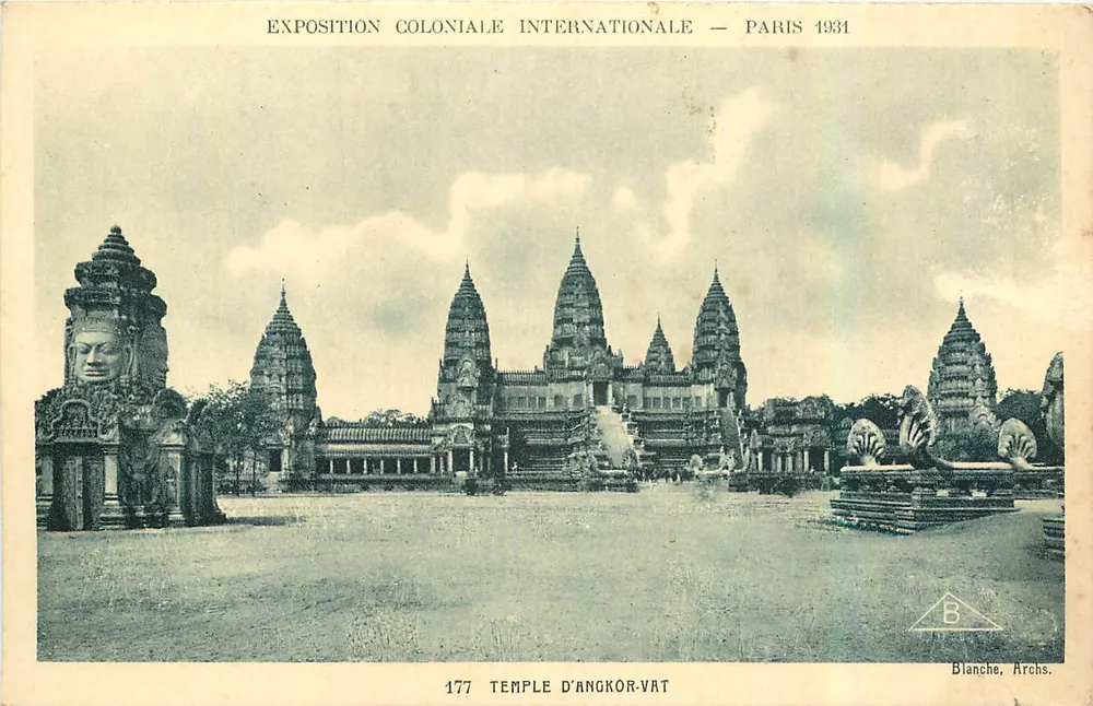 Temple d'Angkor-Vat — Exposition Coloniale Internationale — Paris 1934 — Blanche, Archs. - Recto