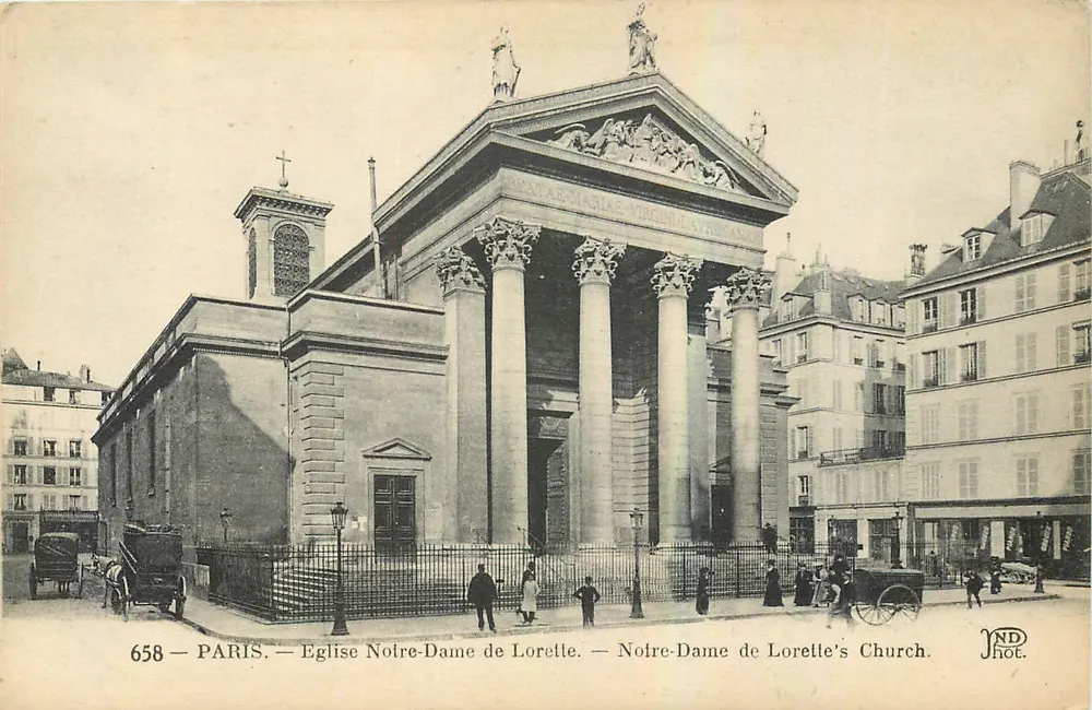 Paris — Igreja Nossa Senhora de Lorette — NEL Ruein Frères, n°658 - Frente