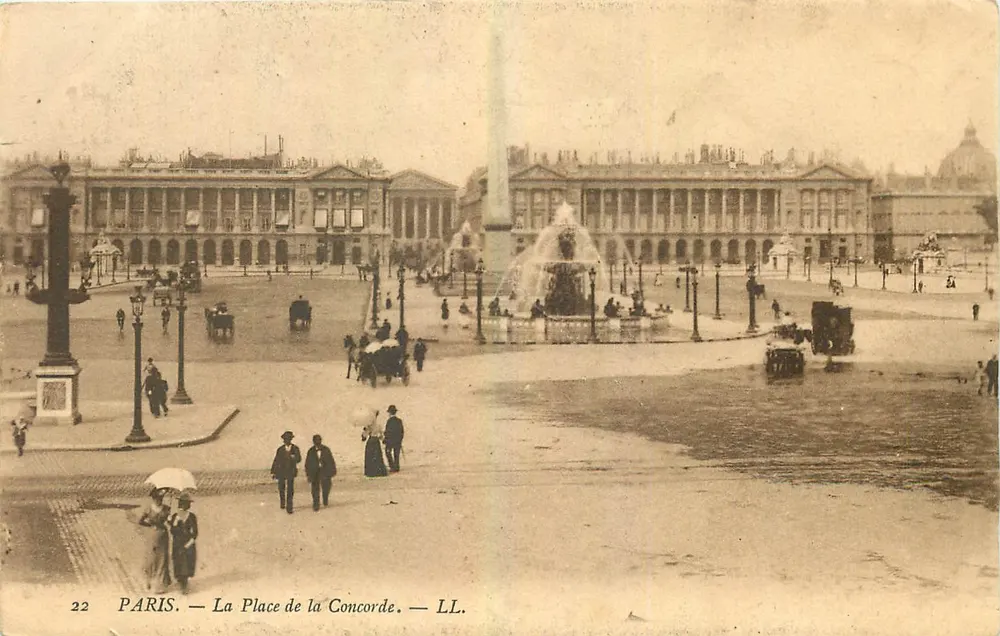 Paris — A Praça da Concórdia — LL. n°22 - Frente
