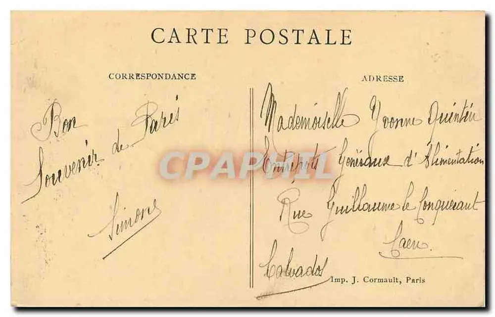 Paris — A Câmara dos Deputados — LIP - Verso