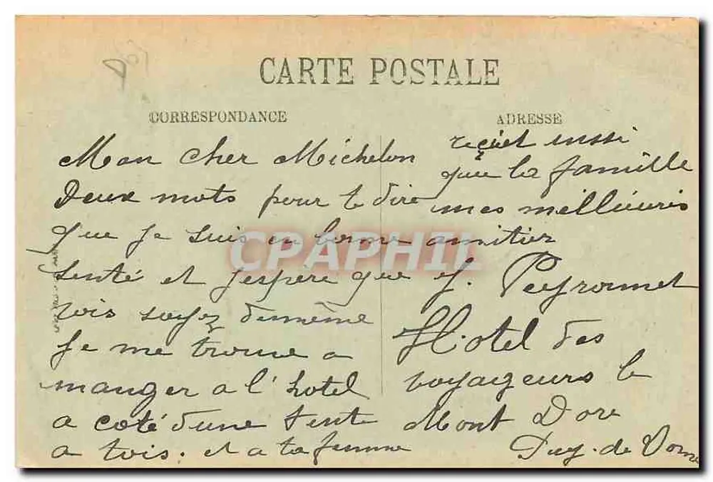 O Mont-Dore — Facha da Estação Termal — LL. n°211 - Verso