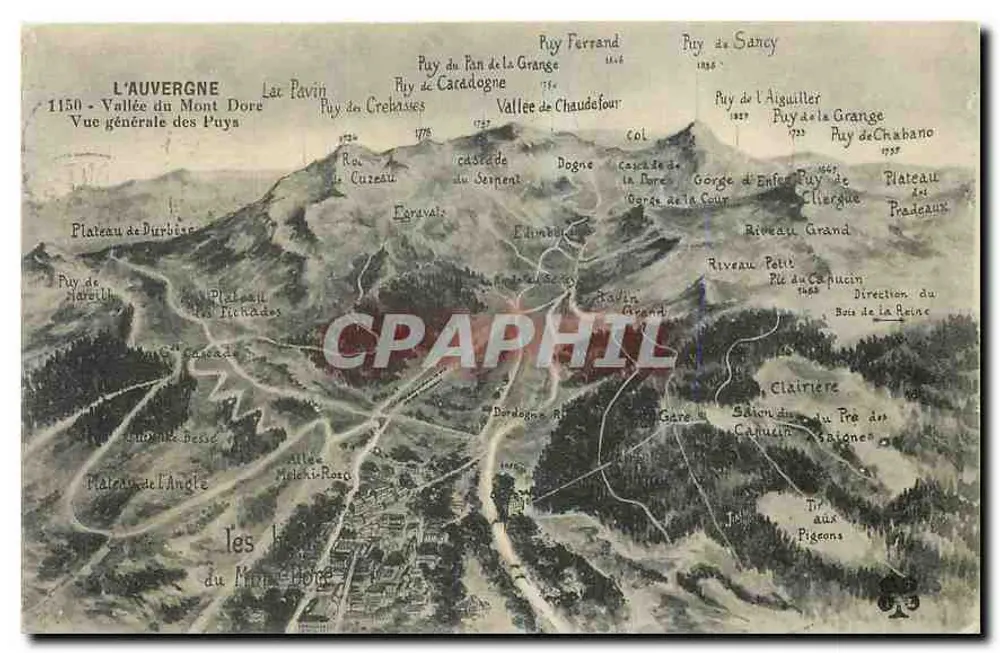 Auvergne - Tal des Mont Dore - Allgemeiner Blick auf die Puya — Verlag nicht sichtbar - Vorderseite