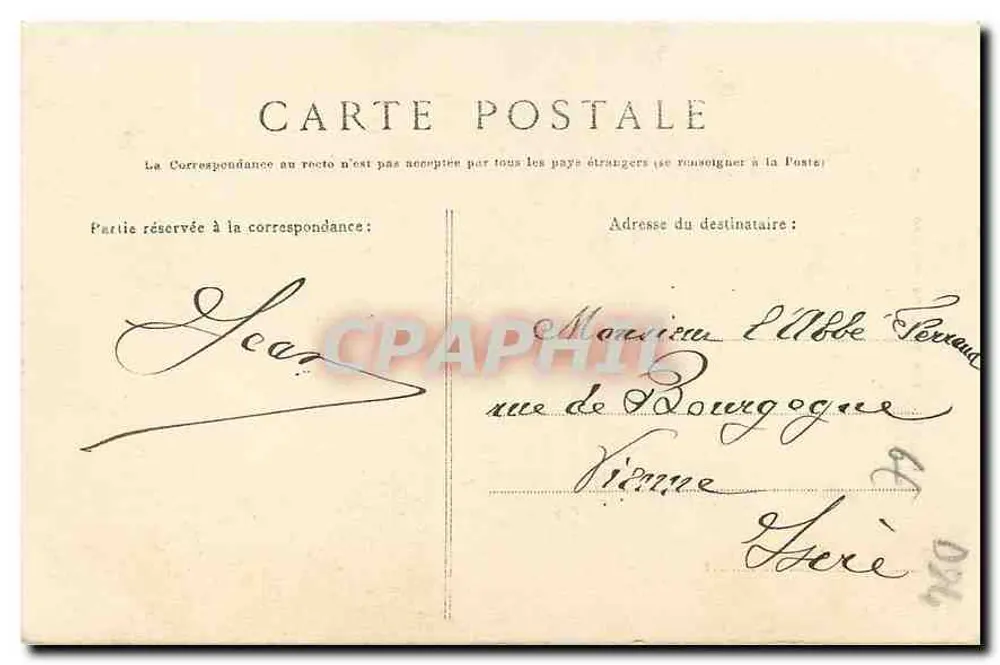 Fonte de Vaucluse — O Lago — Edições J. Brun e Cie, Carpentras - Verso