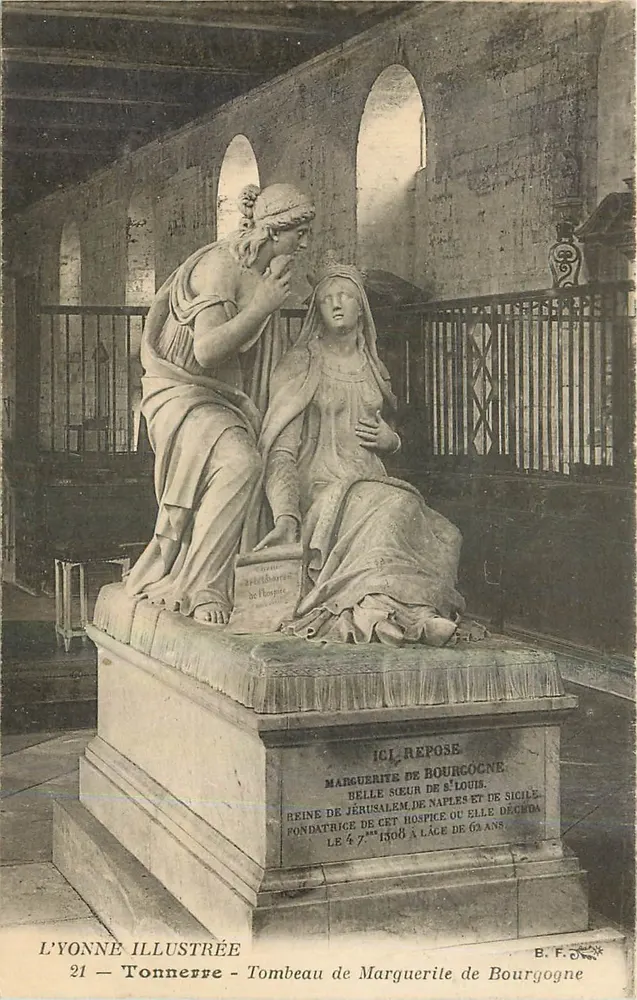 Grabmal von Marguerite von Burgund — L'Yonne Illustrée n°21 — Verlag B.F. - Vorderseite