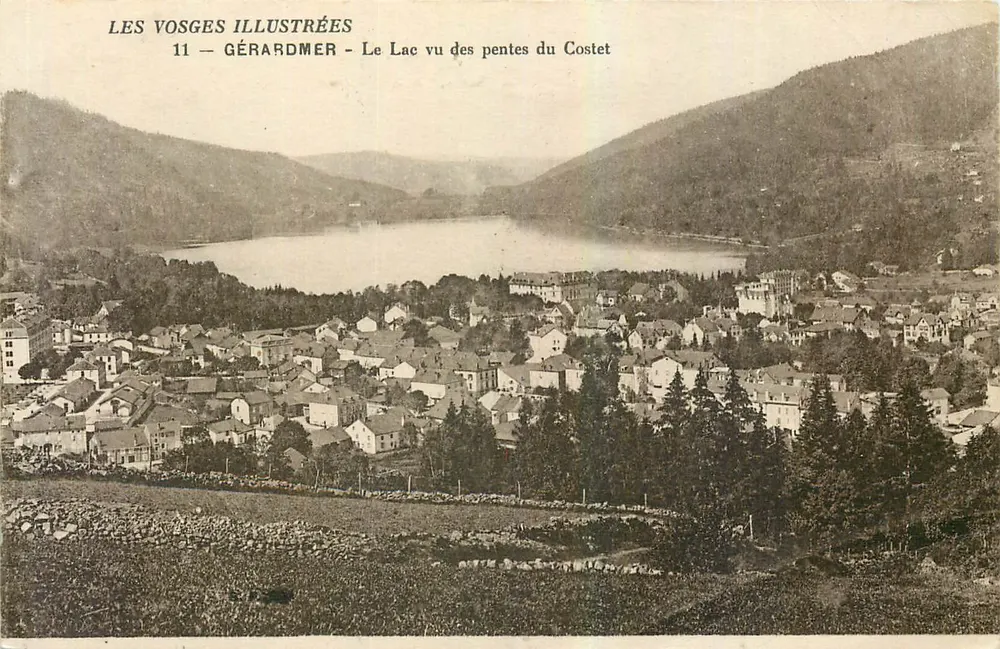 Gérardmer — Blick auf den See von den Hängen des Costet — Les Vosges Illustrées n°11 - Vorderseite