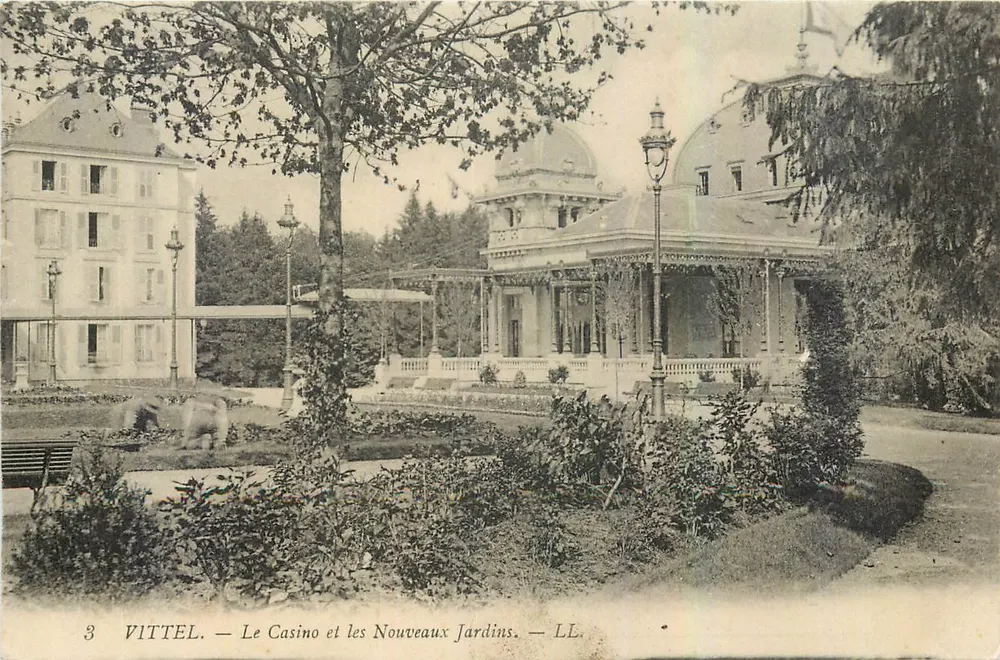 VITTEL — Das Casino und die neuen Gärten — LL - Vorderseite