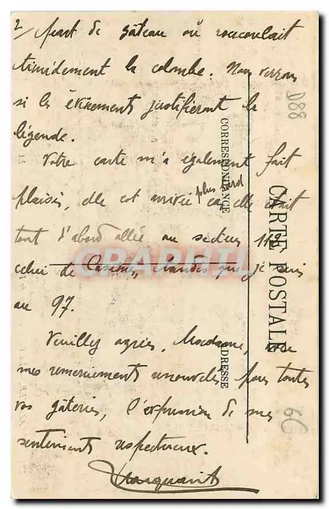 Gérardmer — Ansicht der Schlucht der Retournemer- und Longemerseen — Craphil, n°191 - Rückseite