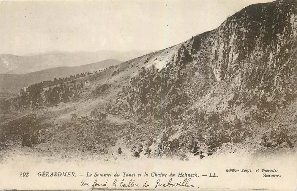 Gérardmer — Blick auf den Gipfel des Tanet und die Kette des Hohneck — Edition Zelger et Chevallier, Nr. 293 - Vorderseite