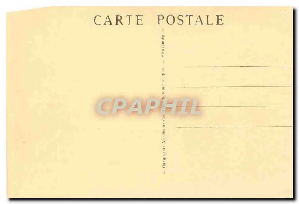 Gérardmer — Vue générale prise des Goultridos — Compagnie Alsacienne des Affiches Postales - Verso