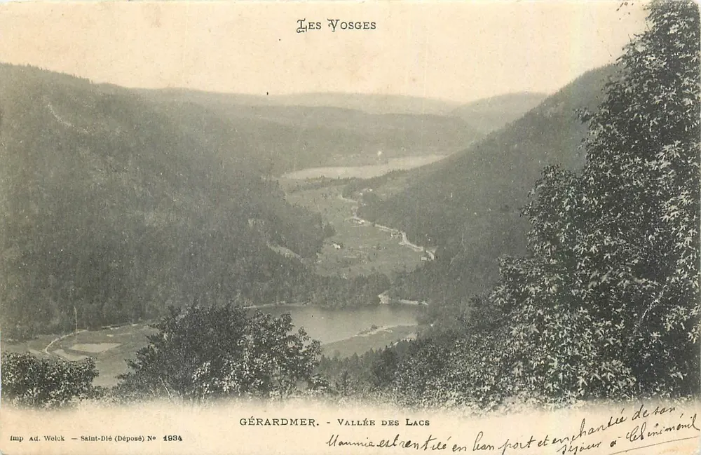 Gérardmer - Valeira dos Lagos — Imp. Ad. Wolck — Saint-Dié (Depositado) N° 1634 - Frente