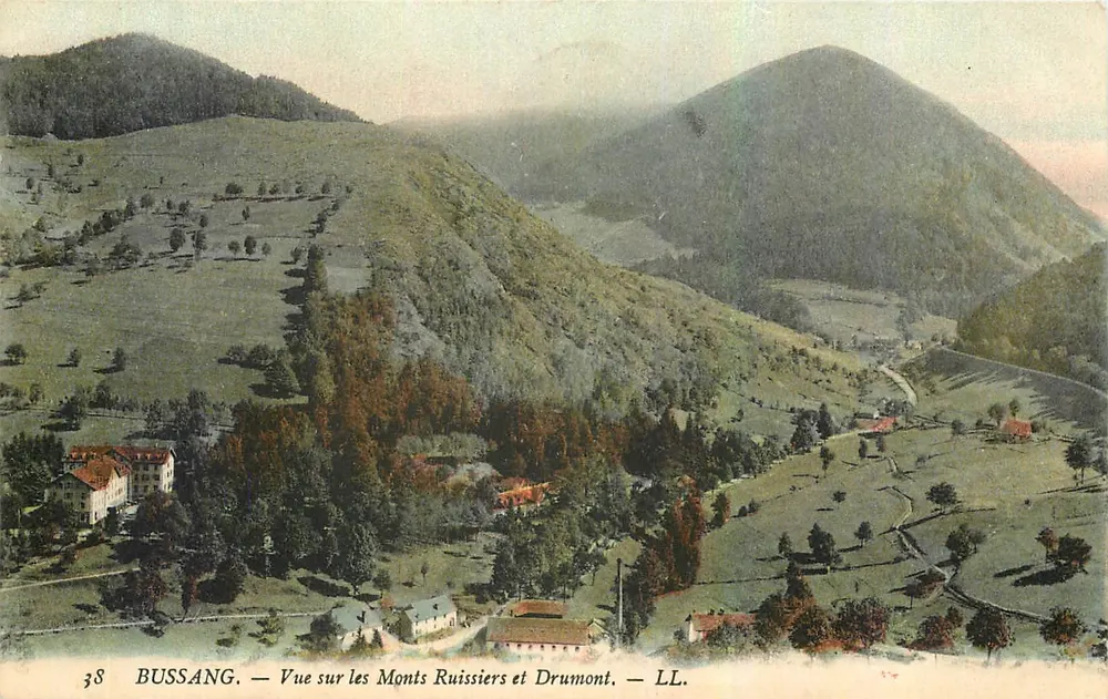Bussang — Ansicht der Monts Ruissiers und Drumont — LL. - Vorderseite