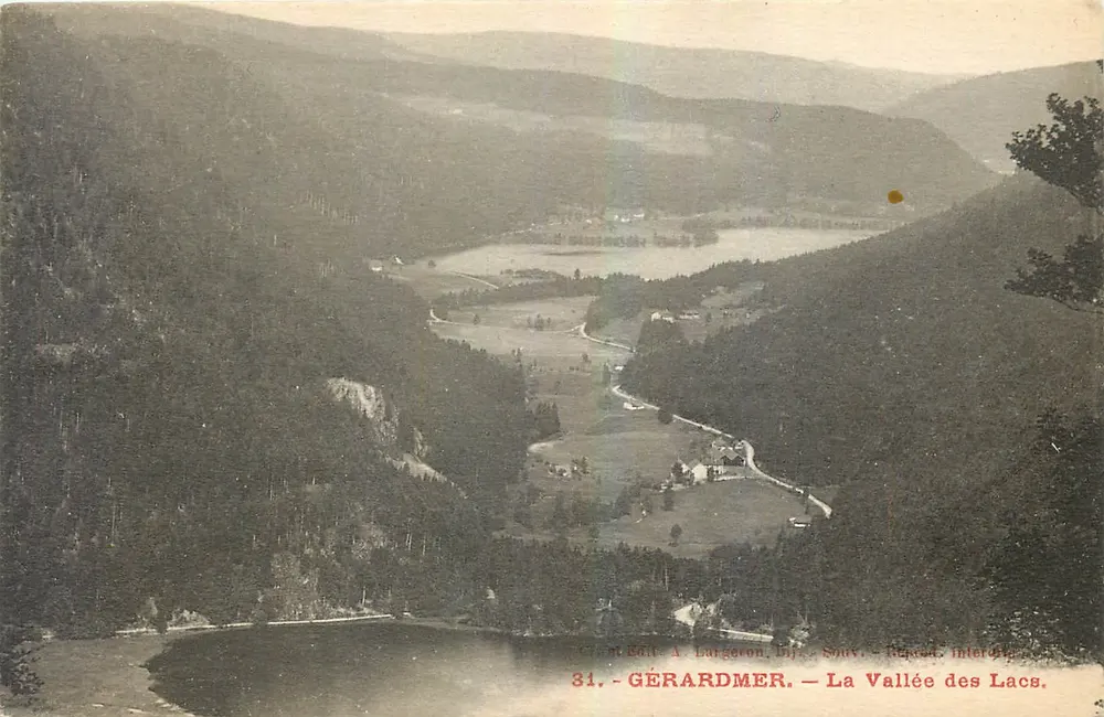 Gérardmer — A Vale dos Lagos — Editor A. Largeron, n°31 - Frente