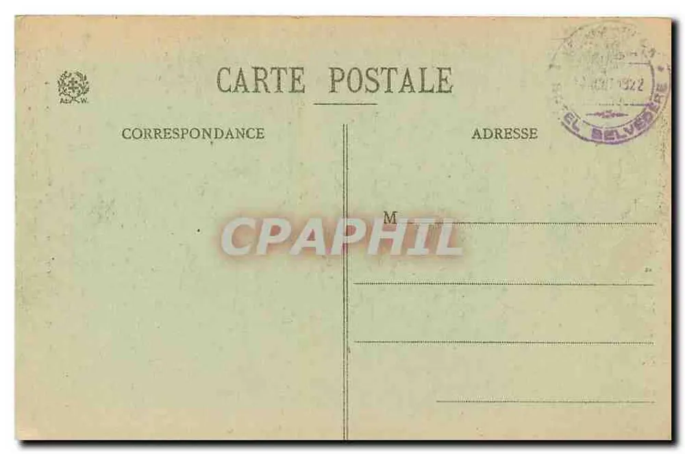 Près du Col de la Schlucht - Aux flancs du Hornrich - Sur le sentier du Framkental (Felsenspfad) — Éditeur : W. Rappin, Nancy - N° 108 - Verso