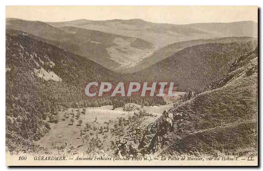 Gérardmer — Ancienne Frohlière (Höhe 1366 m.) — Die Tal von Münster, Aussicht vom Hohneck — LL. — Nr. 160 - Vorderseite