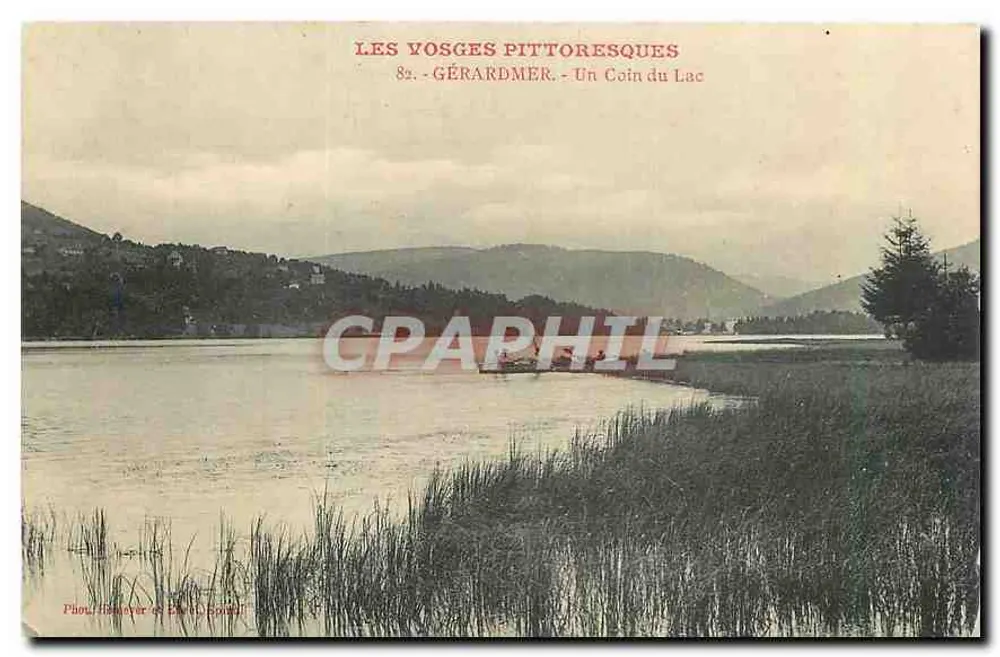 Gérardmer - Ein Eckchen des Sees — Die malerischen Vosges, Serie 82, Verlag Phot. Héroux & Cie, Épinal - Vorderseite