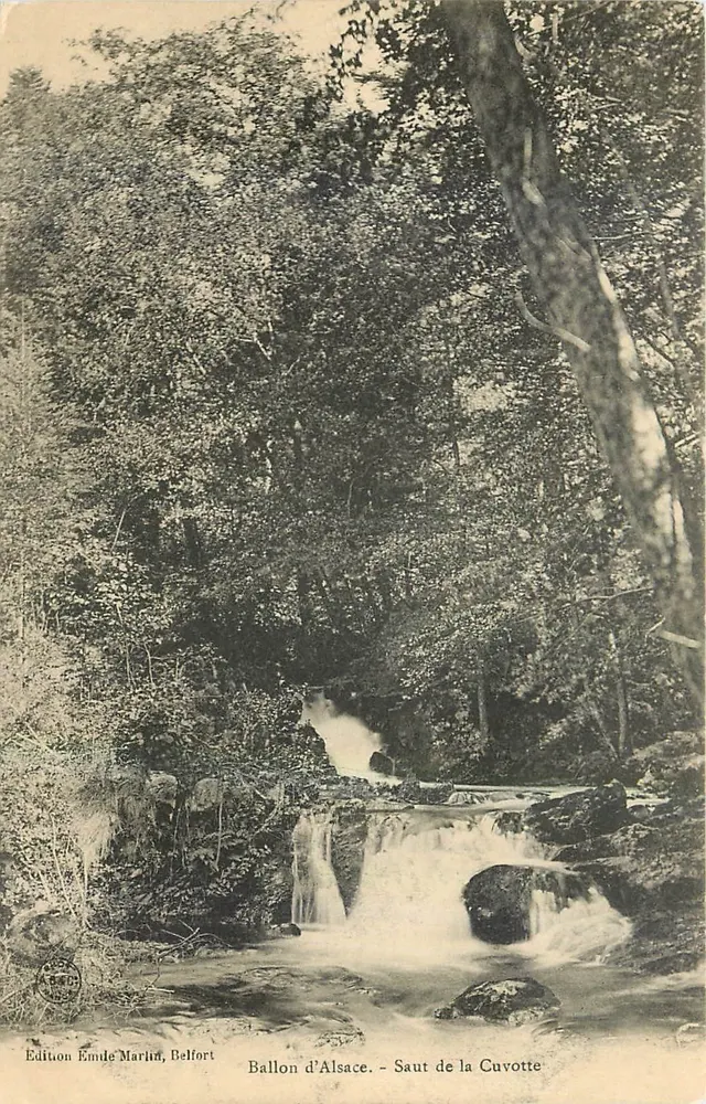 Balloon of Alsace - Jump of the Cuvotte — Edition Emile Marlin, Belfort - Front
