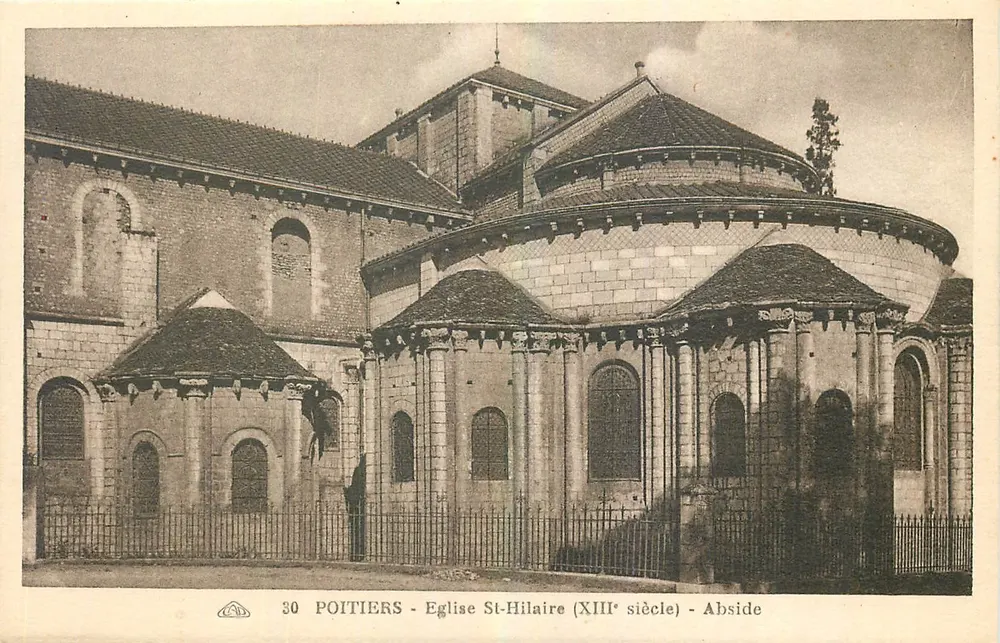 Poitiers - Igreja de São Hilário (século XIII) - Abside - Frente