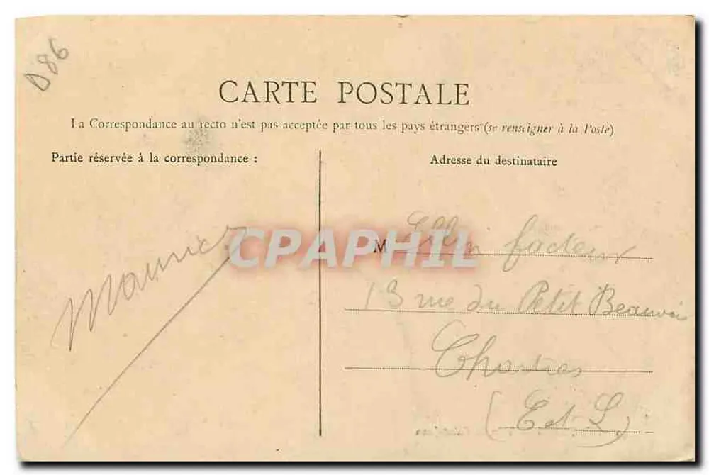Poitiers — Templo de São João — editor anônimo, n° 42 - Verso