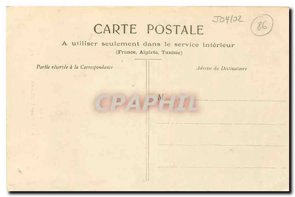 Poitiers — Innenansicht der Kirche Ste-Radegonde — Foto Thiallier, Fotograf Paittiers, Nr. 53 - Rückseite