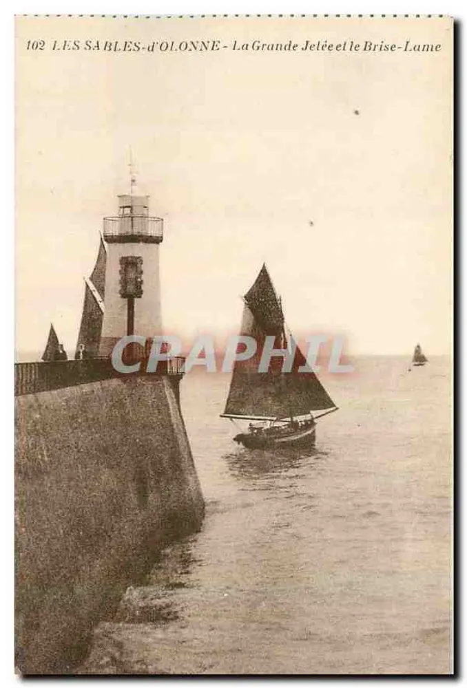 Les Sables-d'Olonne — Die Grande Jelée und der Brise-Lame — CRAPHIL - Vorderseite