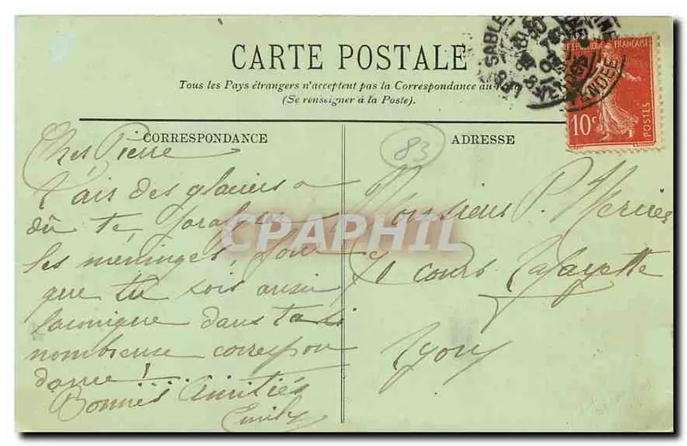 Les Sables-d'Olonne — Das Casino und die Terrasse — LL. - Rückseite
