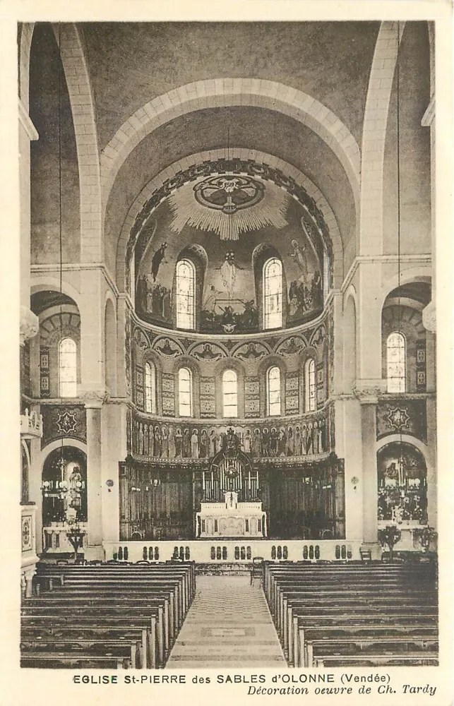 Kirche Saint-Pierre, Sables-d'Olonne (Vendée) — Dekoration von Ch. Tardy - Vorderseite