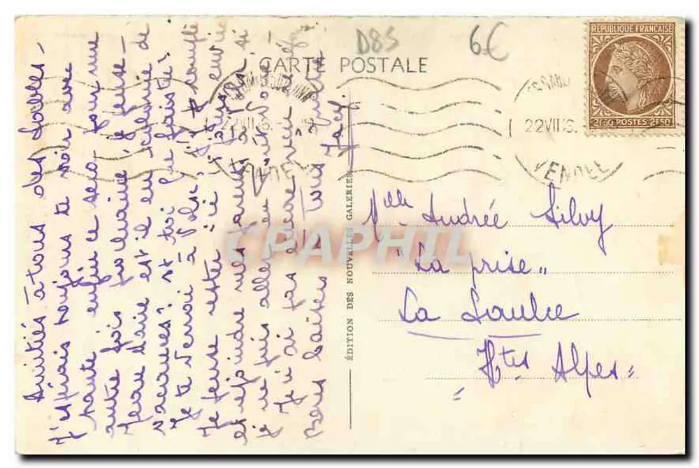 Les Sables-d'Olonne — Die Durchbruchfelsen — Edition des Nouvelles Galeries - Rückseite