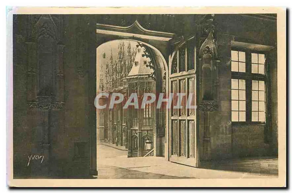 Entrada do Palácio de Justiça — Rouen — Edição d'Art YVON - Frente