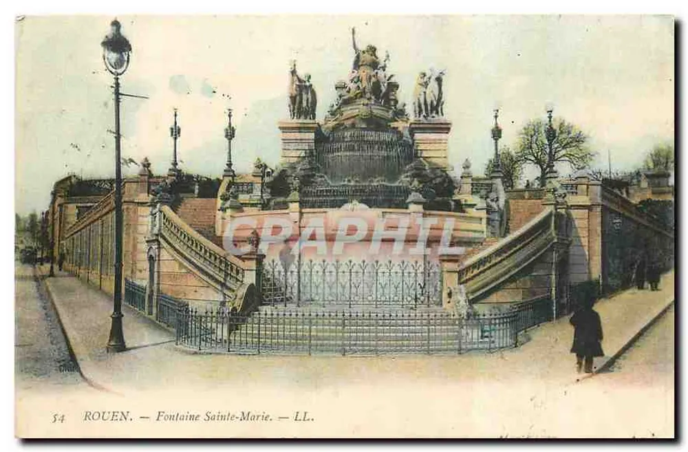 Rouen — Fontaine Sainte-Marie — LL. - Frente