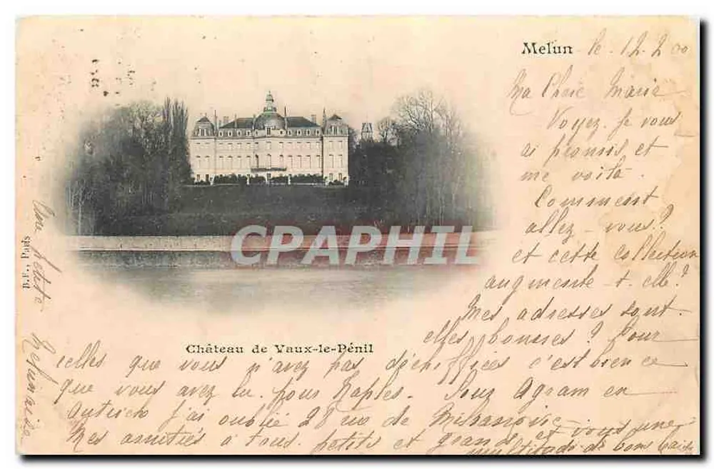 Castello di Vaux-le-Pénil — Melun — B. Lefebvre, Parigi - Recto