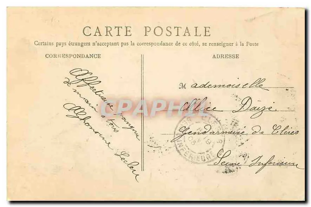 Rouen — Église Saint-Sever, vue rue d'Elbeuf — éditeur non identifié - Verso