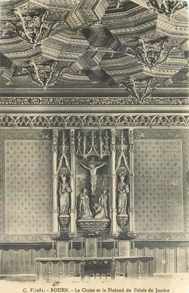 Rouen — Der Christus und die Decke des Palais de Justice - Vorderseite