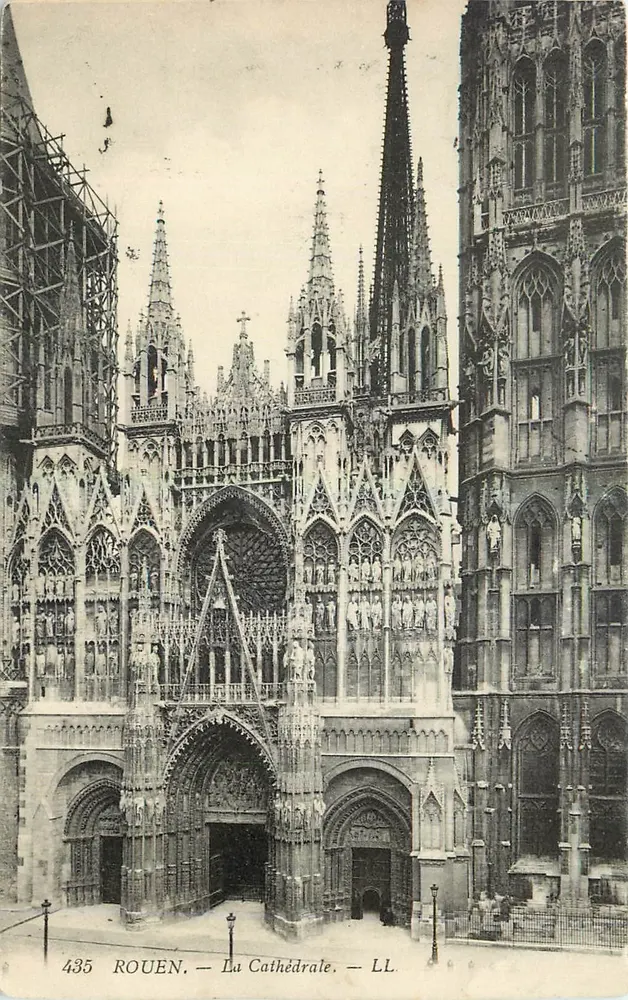 Rouen — A Catedral — LL, n° 435 - Frente