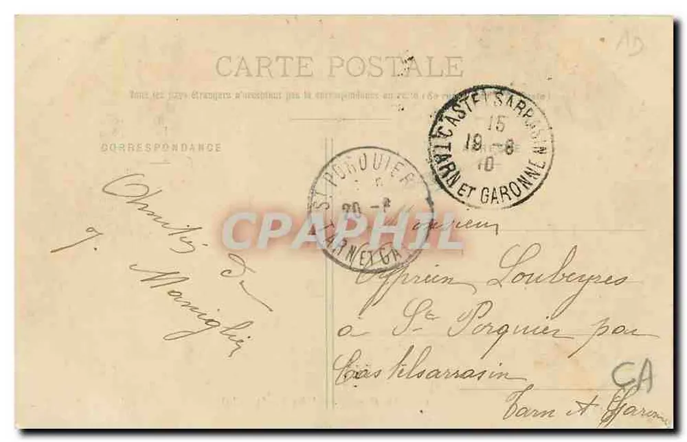 Lac d'Annecy — Statue de Saint-Michel — A. Gardet, Annecy, n°115 - Verso