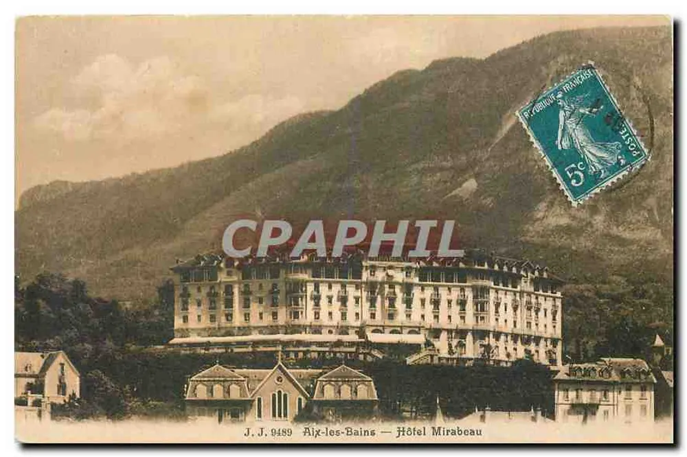 Aix-les-Bains — Hotel Mirabeau — J. J. 9489 - Frente